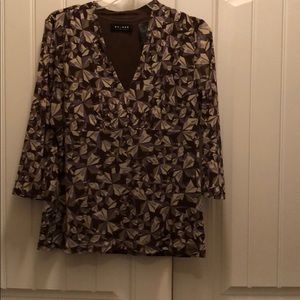 Brown/purple 3/4 length sleeves